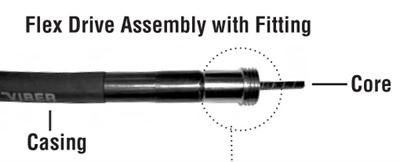 3' Flex Drive Assembly w/ Drive Fitting (1-1/16